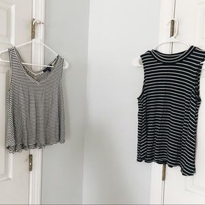 BUNDLE! Two pinstripe tank tops!